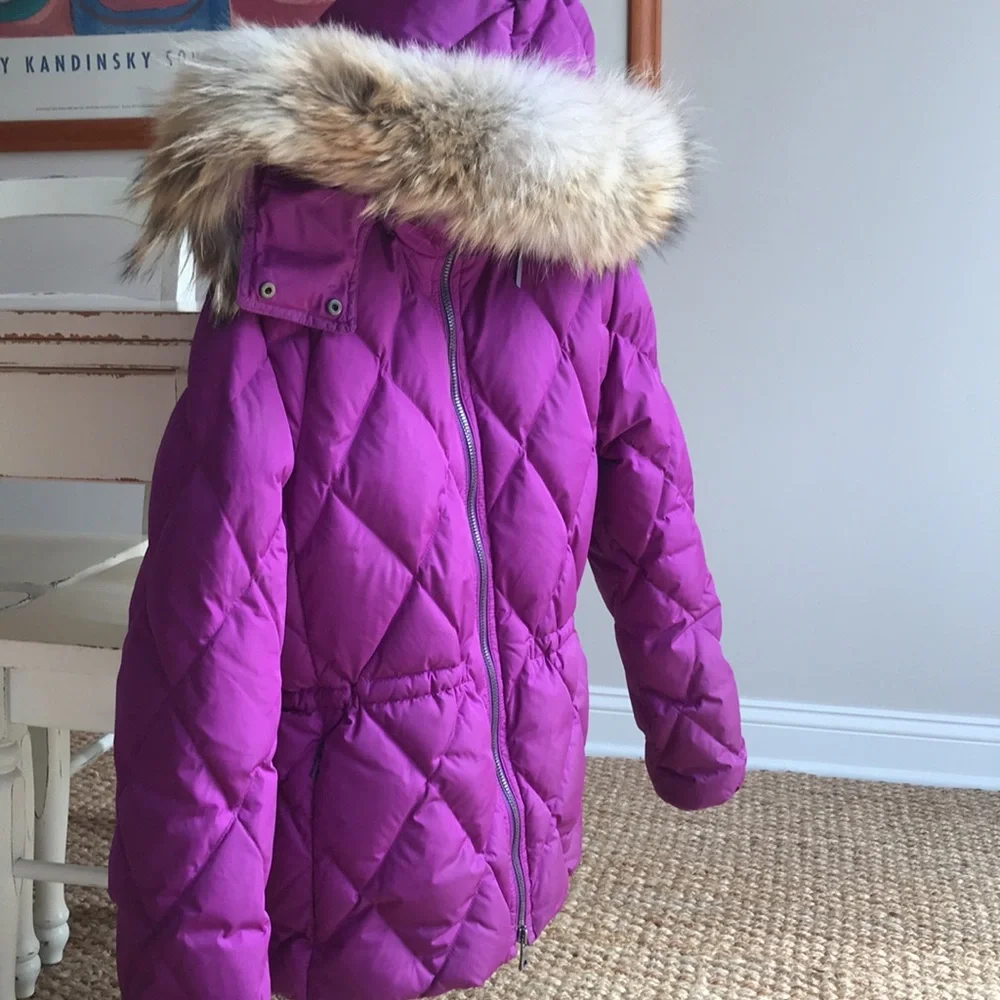 COACH Legacy Fur Trim 85 Percent Down Puffer Coat. Fur Trim. Size Large